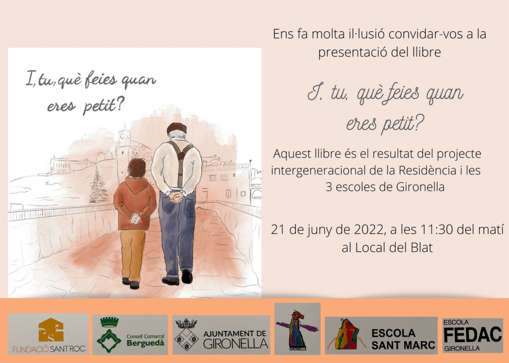 Ens fa molta il·lusió convidr-vos a la presentació del llibre